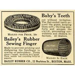   Finger Teething Ring Product   Original Print Ad