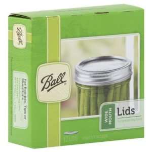  Ball Canning Wide Mouth Jar Lids 12 Count (Case of 36 