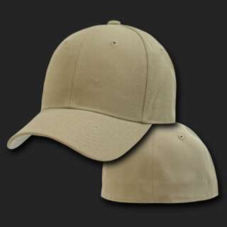   Plain Solid Blank Baseball Ball Cap Caps Hat Hats   8 SIZES  