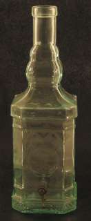 Vintage Italian Glass Water Bottle Beverage Dispenser  