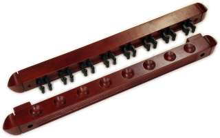 Deluxe Roman CHERRY 8 Cue Wall Rack Pool Table   NEW  