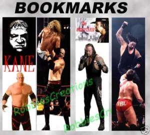 2Lot WWE Wrestling BOOKMARKS KANE The UNDERTAKER poster  