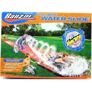   Banzai Vortex Blast Summer Fun Outdoor Inflatable Water Slide: Patio