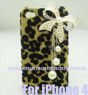 Bling Leopard buttery Bow Case Cover For iPhone 4 4S [F4]  