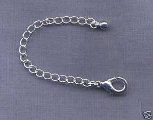 Silver Plated Necklace Extender   Lobster Claw  