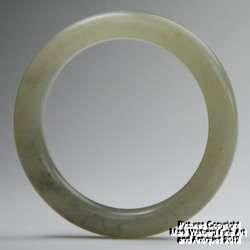 Chinese Light Celadon Jade Bangle Bracelet dating 19th Century  