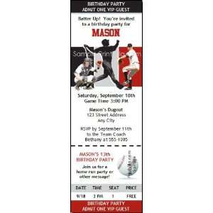  Houston Astros Colored Ticket Invitation Sports 