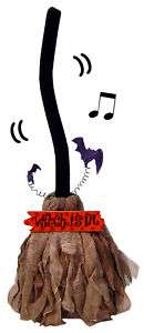 Halloween Animated Dancing Musical Witches Witch Broom  