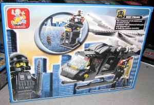Lego Building Blocks Riot Police Helicopter 219 PC Set New Legos