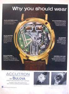 1963 BULOVA ACCUTRON SPACEVIEW WATCH   AIR FORCE X 15 Project   PRINT 