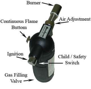 Micro Torch Electric Ignition Gas Burner Bunsen Butane  