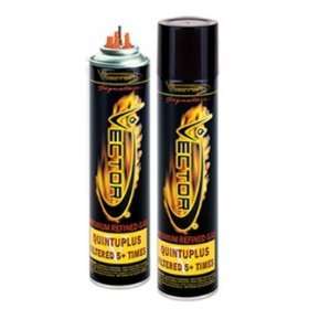 Vector Quintuple Refined Butane Gas Fuel Refill 2 Cans  