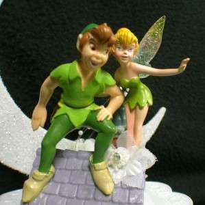 DISNEY Tinkerbell Peter Pan Wedding Cake Topper LOT SET  