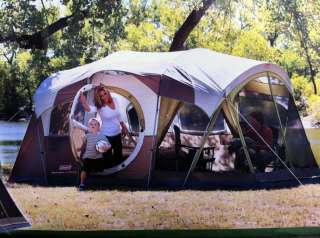 NEW COLEMAN 10 PERSON FAMILY CAMPING TENT HUGE 16 x 10 WEATHERMASTER 