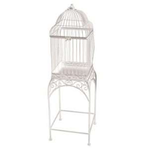  Bird Cage Floor Stand Whitewashed