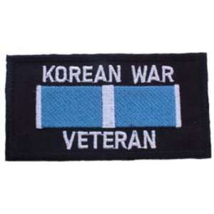  Korean War Veteran Patch Black & Blue 3 Patio, Lawn 