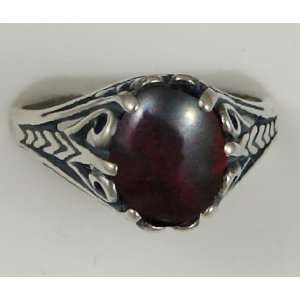   Filigree Ring Featuring a Beautiful Bloodstone Gemstone Jewelry