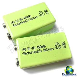 20 x 9V 9 Volt 450mAh Ni Mh rechargeable battery PP3 G  