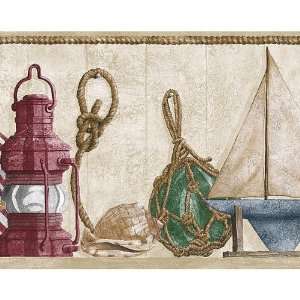  Nautical Toy Boats Wallpaper Border: Home & Kitchen