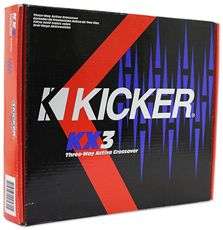 Kicker 03KX3 3 Way Active Car Audio Electronic Crossover w/ Remote 