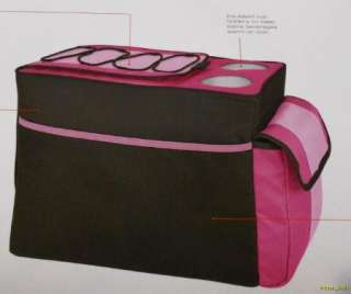   Insulated Cooler Bag Back Seat Organizer TRVL Car Truck SUV Pink NEW