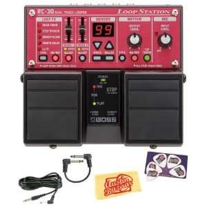  Boss RC 30 Loop Station Guitar Effects Pedal Bundle with 