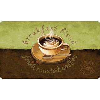 COFFEE CUP FOAM RUG~CUSHION Anti Fatigue MAT~JAVA CAFE  