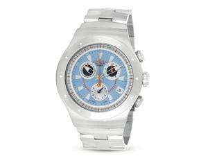    Swatch Men’s Stainless Steel Chronographic Blue Dial 