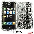  iPhone 4, 4S Crystal Rhinestone Case Silver Bling Cell Phone Cover