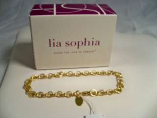 lia sophia Small Link Charm Bracelet *Brand New* NIB  