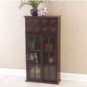   Collection II Apothecary Sliding Door Media Cabinet