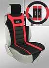 Sideless Seat Covers AND Steering Wheel / Seat Belt Pad Package