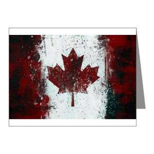   Note Cards (10 Pack) Canadian Canada Flag Painting HD: Everything Else