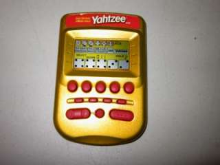 YAHTZEE MB Game Handheld Battery Travel Game Limited GOLD EDITION 