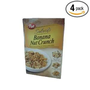 Post Selects Cereals, Banana Nut Crunch, 15.5 Ounce (Pack of 4 