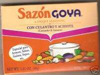 Box Caja Sazon Goya achiote Seasoning Annatto  