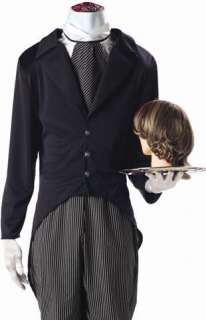 Mens Scary Halloween Outfits Headless Butler Costume XL 019519220267 