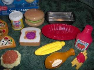 HUGE LOT KITCHEN PLAY FOOD LITTLE TIKES FISHER PRICE ++  