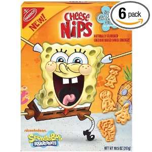 Cheese Nips Spongebob Squarepants, 10.5 Ounce (Pack of 6)