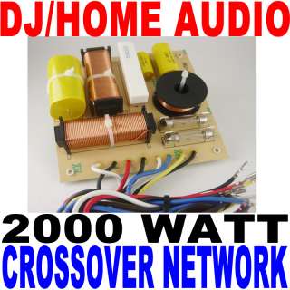 2000 WATT DJ/HOME AUDIO CROSSOVER NETWORK 3 WAY NEW  