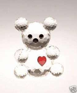 Swarovski Crystal Figurine Bear w/ Heart,Small,NIB, 710  