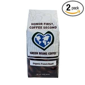   Organic French Roast, Whole Bean Coffee, 12 Ounce Bags (Pack of 2