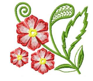 Fantasy Flowers #4 9 Machine Embroidery Designs  