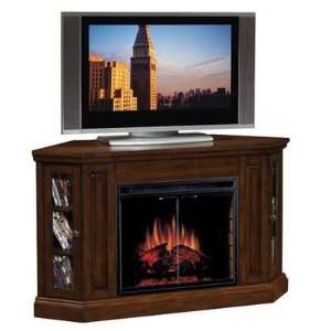  Devon Corner Electric Fireplace & TV Stand in Premium Oak 
