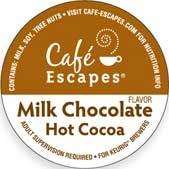 keurig k cups cafe escapes dark chocolate hot cocoa you