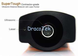     Contractor grade Ultrasonic Distance Measurer with Laser Pointer