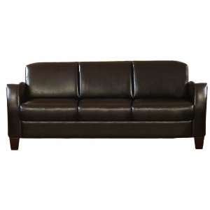  Homelegance Allen Faux Leather Contemporary Sofa, Dark 