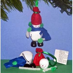  Jingle Bell Snowman Christmas Ornament Craft Kit: Home 
