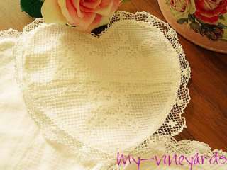    Shaped Hand Crochet Tuscany Lace Sachet Doilies 25CM WHITE L122403