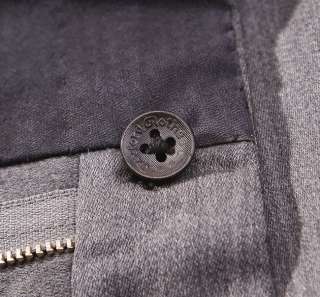   Handmade Pewter Gray Side Buckle Wool Dress Pants 38 x 32  